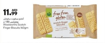 Almaya supermarket Woolworths Scotch Finger Biscuits 160gm offer