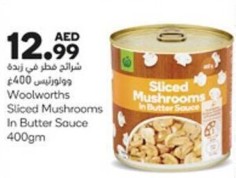 Almaya supermarket Woolworths Sliced Mushrooms In Butter Sauce 400gm offer