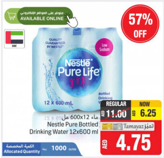 Union Coop Nestle pure bottled drinking water 12x600ml offer