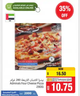 Union Coop Admirals four cheese pizza 280g offer