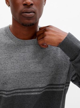 Core cotton colorblock sweater
