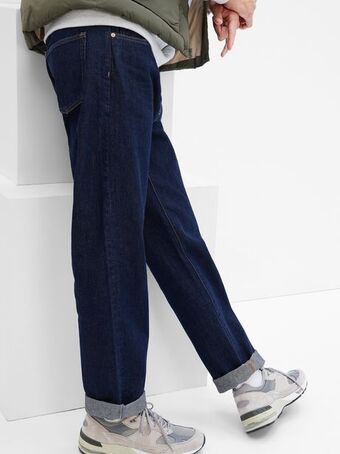 GAP 100% organic cotton '90s original straight fit jeans with washwell offer