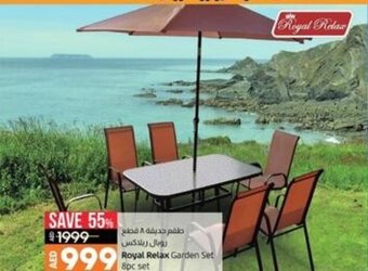 Lulu Hypermarket Royal Relax Garden Set 8pc Set offer