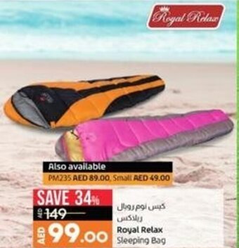 Lulu Hypermarket Royal Relax Sleeping Bag offer