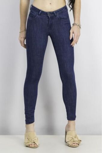 Brands For Less Women skinny fit dark wash stretchable denim jeans, indigo offer