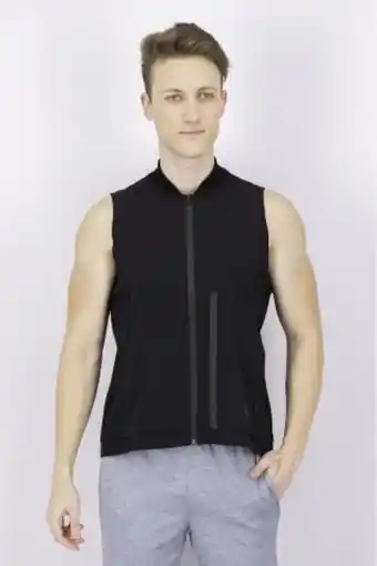 Brands For Less Women regular fit sleeveless training vest, black offer