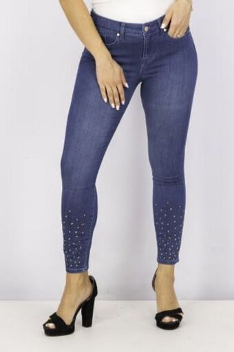 Brands For Less Women skinny fit stretchable denim jeans, blue offer