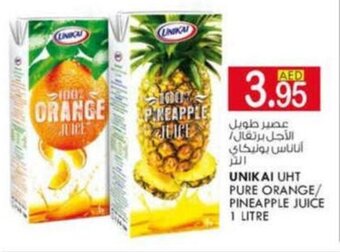 KM Trading Unikai UHT Pure Orange/Pineapple Juice 1 Litre offer