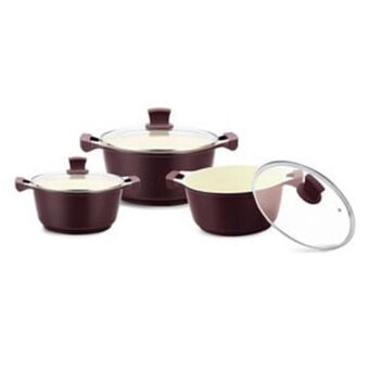 Lulu Hypermarket Prestige cast aluminum cooking pot 6pcs pr80955 offer