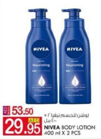 KM Trading Nivea Body Lotion 400mlx2pcs offer