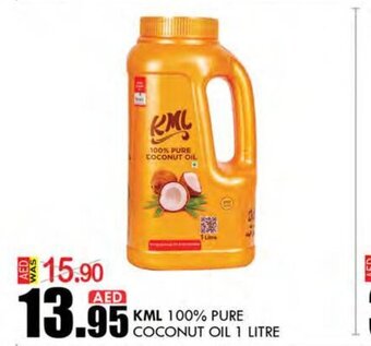 KM Trading KML 100% Pure Coconut Oil 1 Litre offer