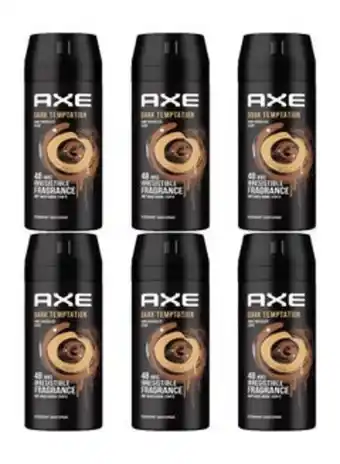 Noon Pack of 6 dark temptation deodorant body spray 150x6ml offer