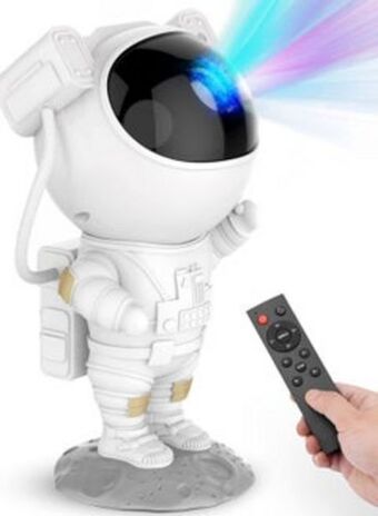 Noon Star projector galaxy night light - astronaut starry nebula ceiling led projection lamp with timer, remote control, adjustabl offer