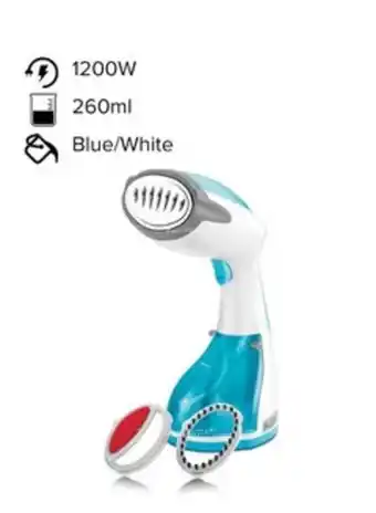 Noon Handheld garment steamer portable 0.26 l 1200 w hst1200 blue/white offer