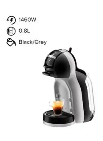 Noon Dolce gusto mini me coffee maker 0.8 l 1460 w edg155.bg black/grey offer