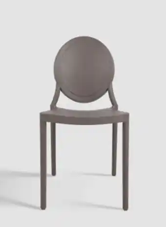 Noon Dining chair for switch - in dark taupe plastic chair size 53 x 41 x 87 offer