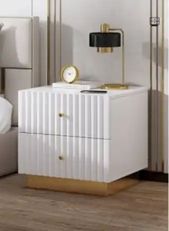 Noon Modrrn bedside table luxury nightsatnds multifunction nightstand for bedroom wood minimalist bedside cabinet 2 drawers for be offer