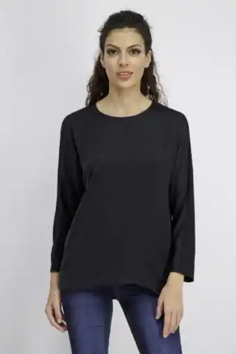 Brands For Less Women celia mixed media dolman top, black offer