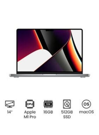 Noon Macbook pro (2021) with 14-inch liquid retina xdr display apple m1 pro chip with 8‑core cpu and 14‑core gpu/16gb ram/512gb ss offer