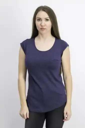 Brands For Less Women regular fit plain top, heather blue offer