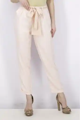 Brands For Less Women pull on plain trouser, pink offer
