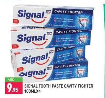 Shaklan Signal tooth paste cavity fighter 100mlx4 offer