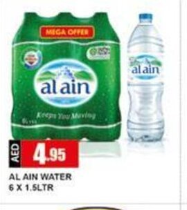 Safeer Market Al Ain Water 6 x 1.5Ltr offer