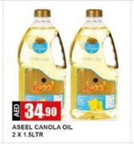 Safeer Market Aseel Canola Oil 2 x 1.5Ltr offer