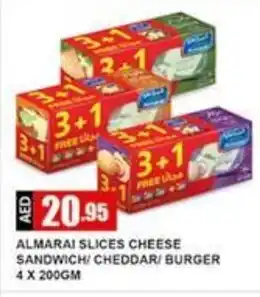 Safeer Market Almarai Slices Cheese Sandwich / Cheddar / Burger 4 x 200gm offer