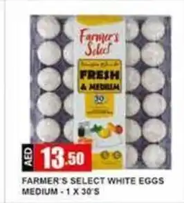 Safeer Market Farmer's Select White Eggs Medium 1 x 30's offer