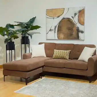 Homes R Us Maya corner sofa, rust offer