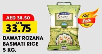 Al Adil Dawat Rozana Basmati Rice 5 kg offer