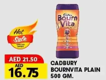 Al Adil Cadbury Bournvita Plain 500 GM. offer
