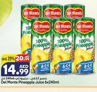 Almaya supermarket Del monte pineapple juice 6x240ml offer