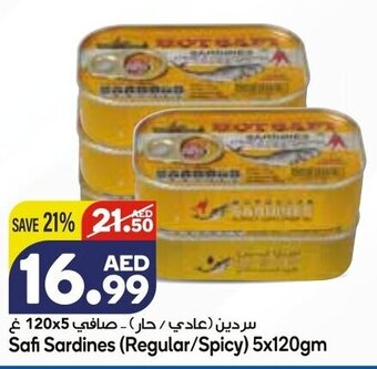 Almaya supermarket Safi sardines (regular/spicy) 5x120GM offer