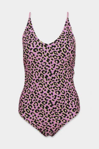 pink leopard print swimsuit one piece