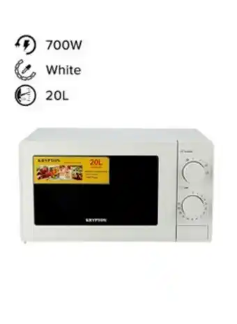 Microwave oven with 5 power levels and 30 minute timer 20 l 700 w knmo6196 white