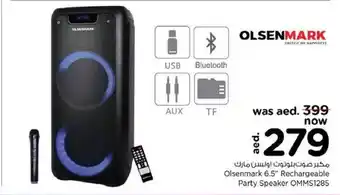 Nesto Olsenmark 6.5" rechargeable party speaker OMMS1285 offer