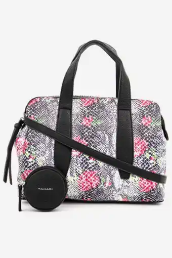 Brands For Less Women union square satchel 26 h x 34 l x 10 w cm, white/navy/red combo offer