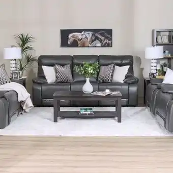 Danube Home V2 dimas 3-seater leather recliner offer