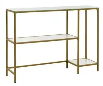 JYSK Console table pandrup 30x110 white/gold offer