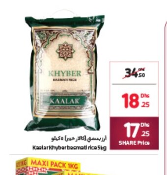Kaalar khyber basmati rice 5kg