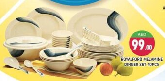 Shaklan Royalford Melamine Dinner Set 40pcs offer