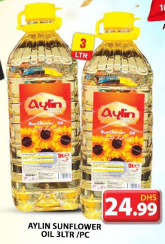 Grand Hyper Market Aylin Sunflower Oil 3Ltr/Pc offer