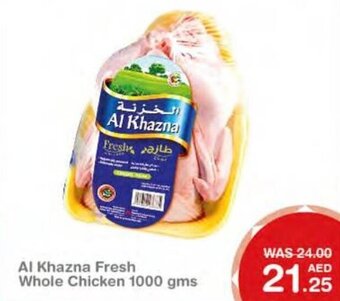 Choithrams Al Khazna Fresh Whole Chicken 1000 gms offer