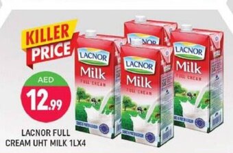 Shaklan Lacnor Full Cream UHT Milk 1Lx4 offer