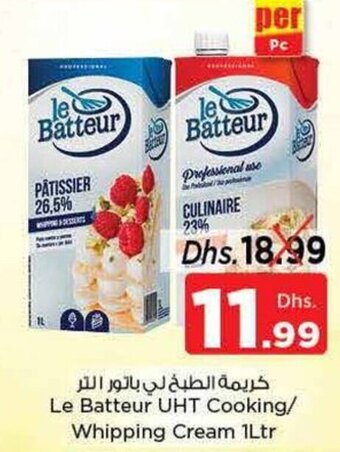 Nesto Le Batteur UHT Cooking/Whipping Cream 1Ltr offer
