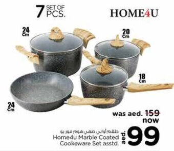 Nesto Home4u Marble Coated Cookeware Set asstd. offer