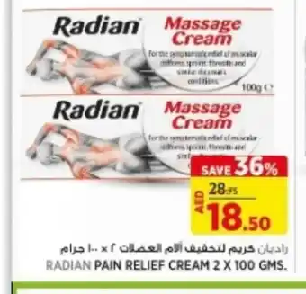 Géant Radian pain relief cream 2x100gms offer