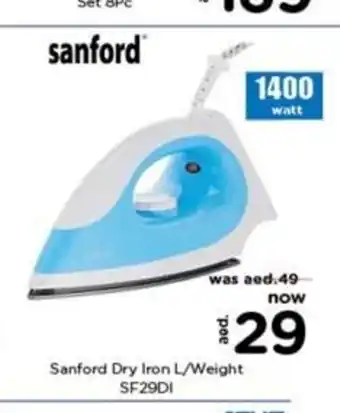 Nesto Sanford dry iron l/weight SF29DI offer